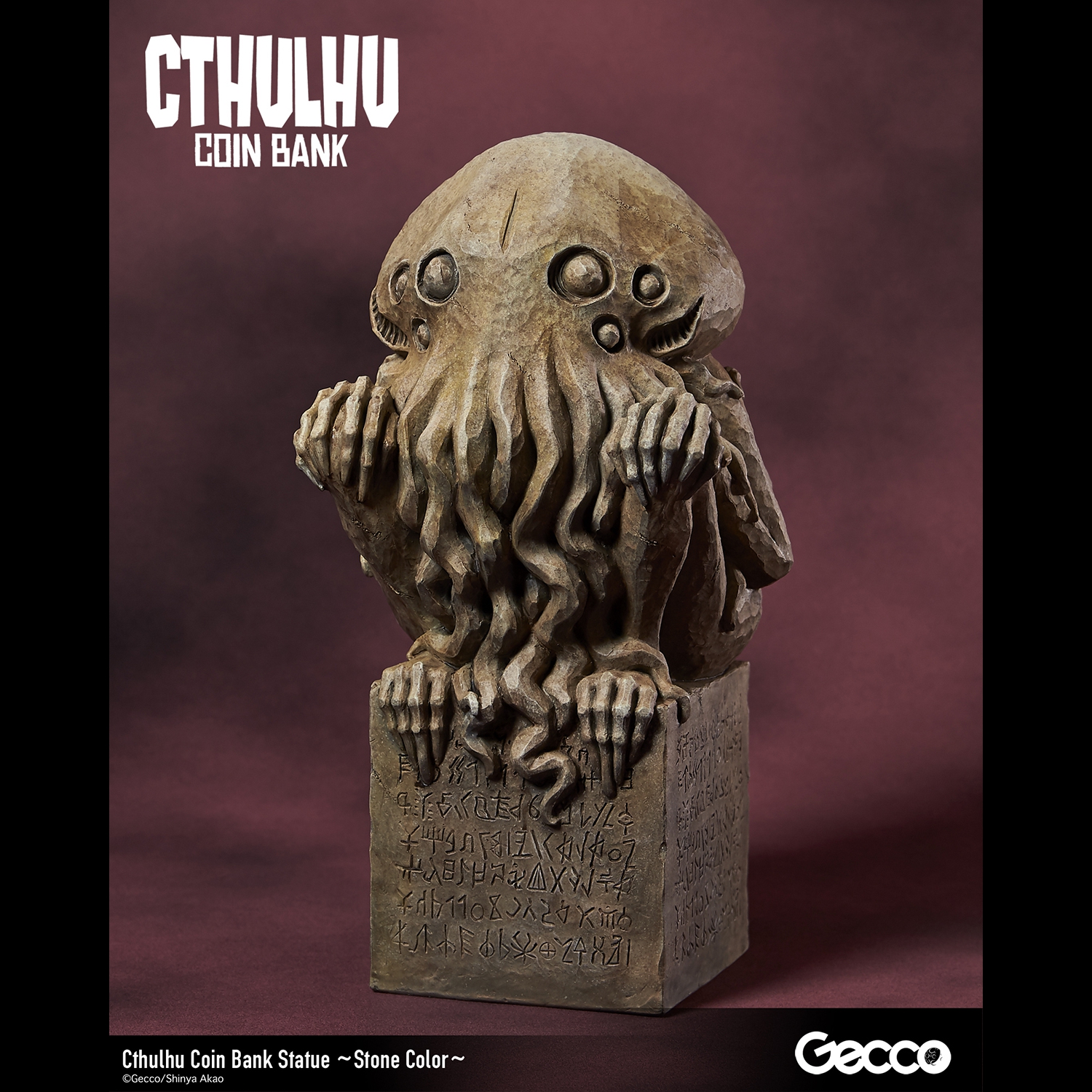 Cthulhu Coin Bank Statue (Stone Color)
